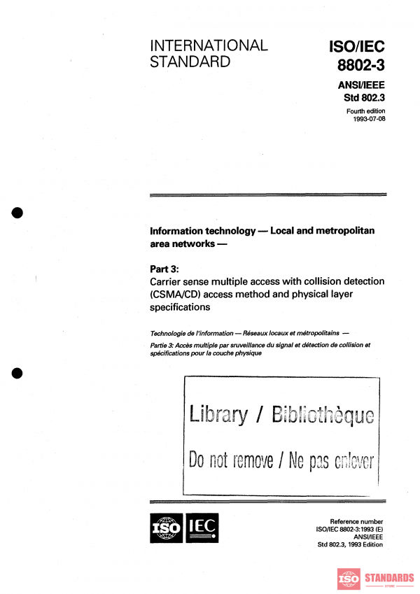 ISO/IEC 8802-3:1993 PDF