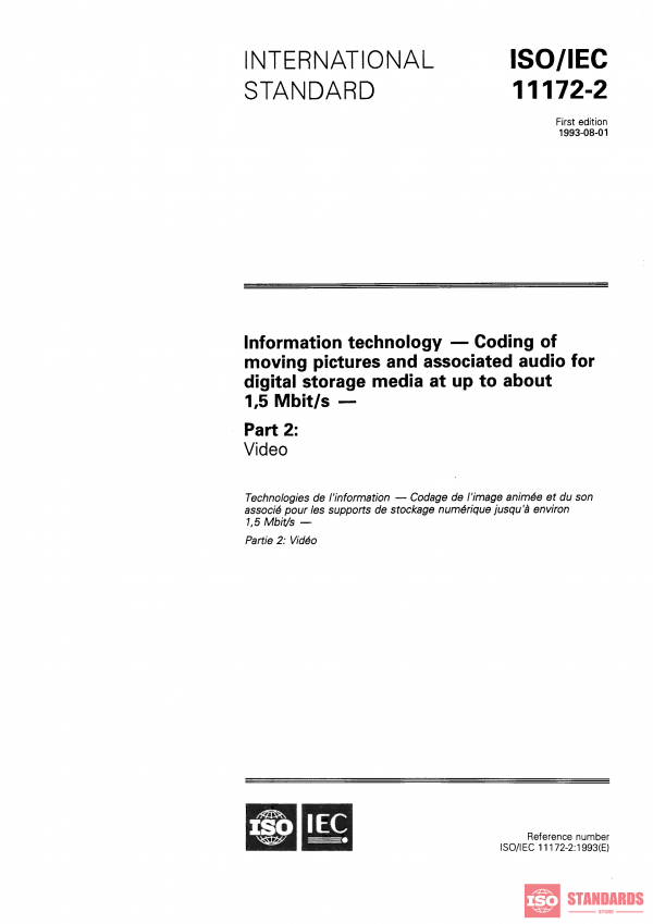 ISO/IEC 11172-2:1993 PDF