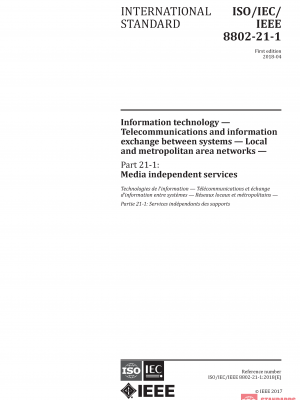 ISO/IEC/IEEE 8802-21-1:2018 PDF