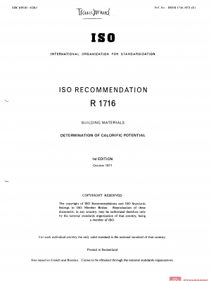 ISO/R 1716:1971 PDF