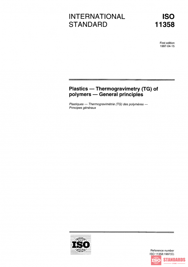 ISO 11358:1997 PDF