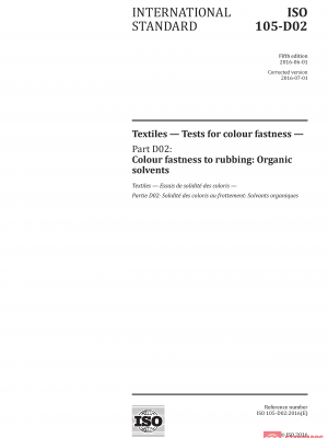 ISO 105-D02:2016 PDF
