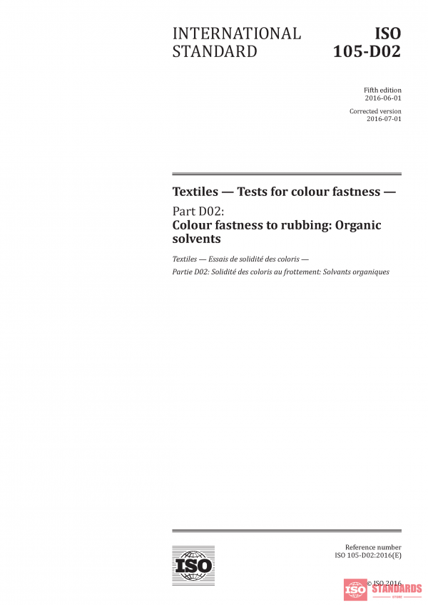ISO 105-D02:2016 PDF