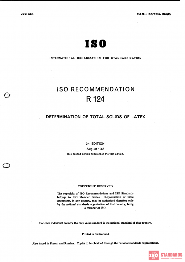 ISO/R 124:1966 PDF