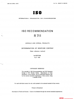 ISO/R 711:1968 PDF