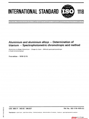 ISO 1118:1978 PDF