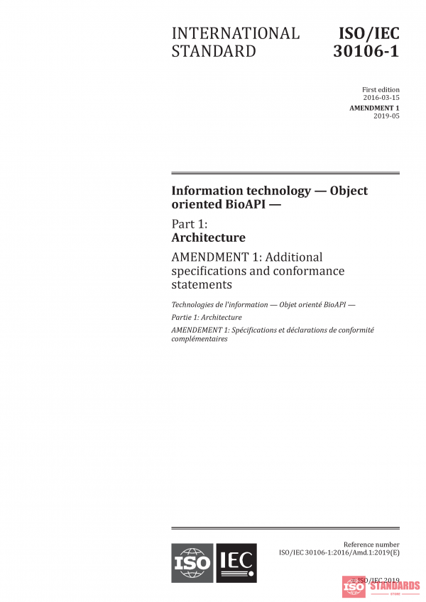ISO/IEC 30106-1:2016/Amd 1:2019 PDF
