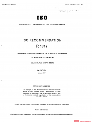 ISO/R 1747:1971 PDF