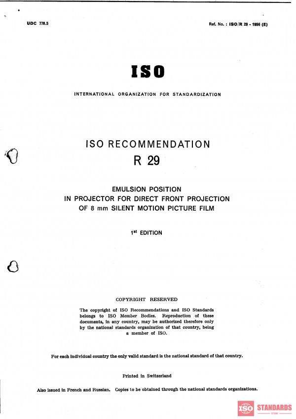 ISO/R 29:1956 PDF