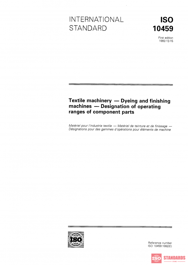 ISO 10459:1992 PDF