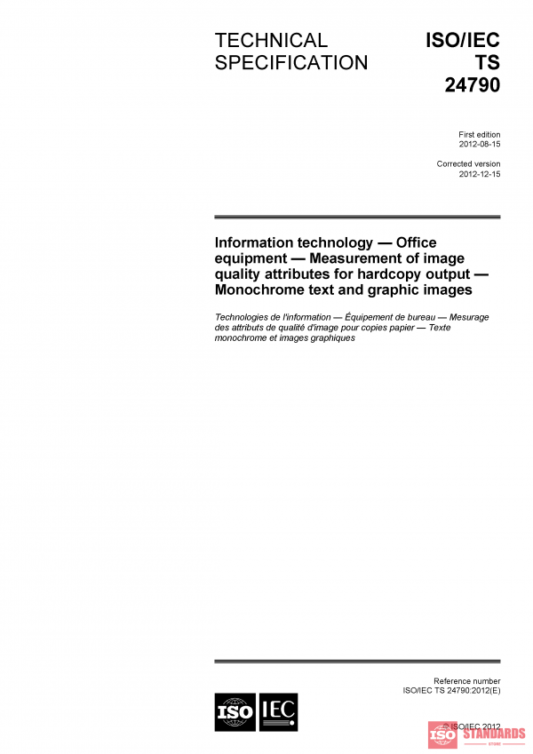 ISO/IEC TS 24790:2012 PDF