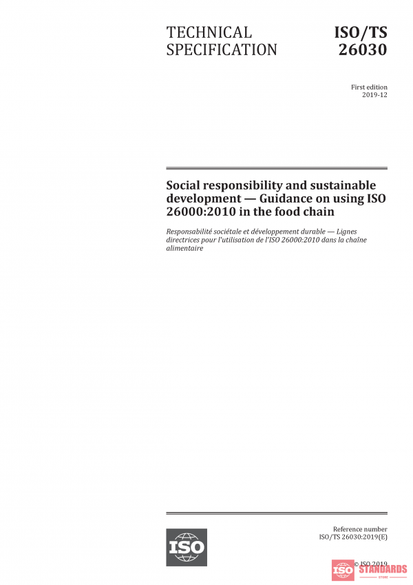 ISO/TS 26030:2019 PDF