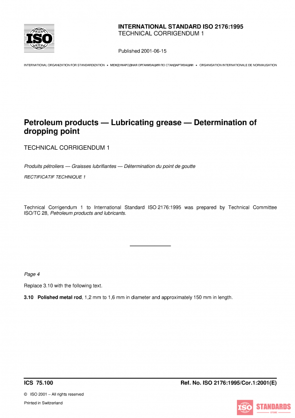 ISO 2176:1995/Cor 1:2001 PDF