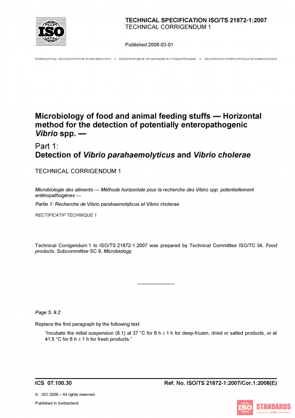 ISO/TS 21872-1:2007/Cor 1:2008 PDF