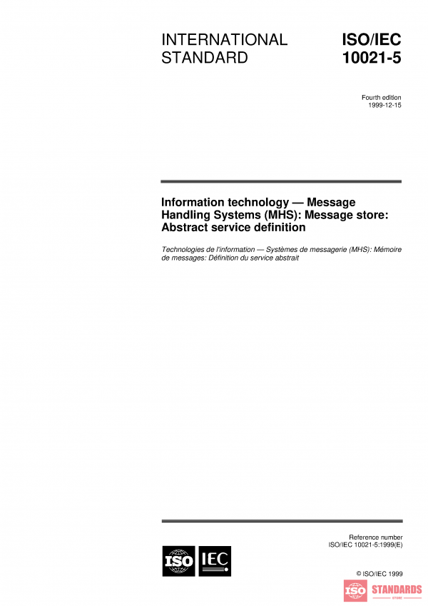 ISO/IEC 10021-5:1999 PDF