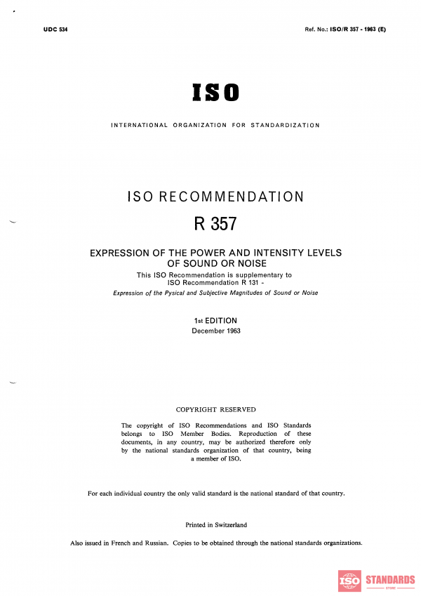 ISO/R 357:1963 PDF