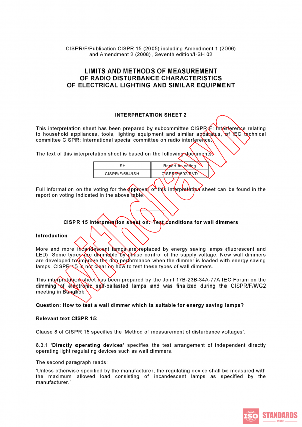 CISPR 15:2005/ISH2:2013 PDF