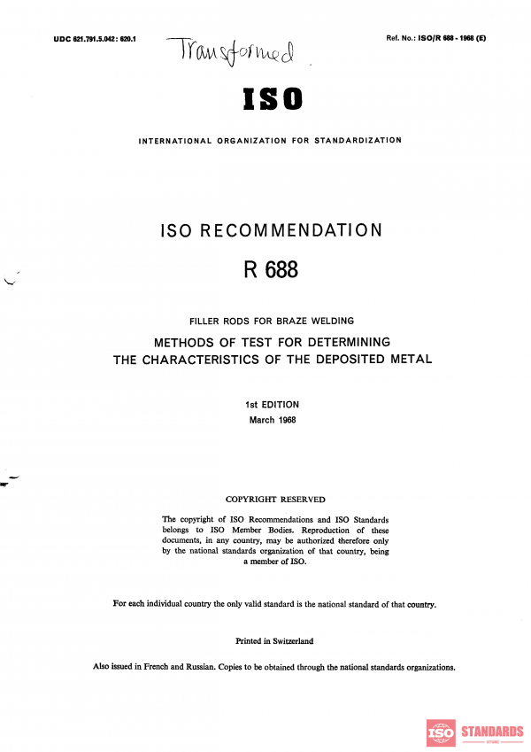 ISO/R 688:1968 PDF