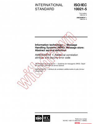 ISO/IEC 10021-5:1996/AMD1:1998 PDF
