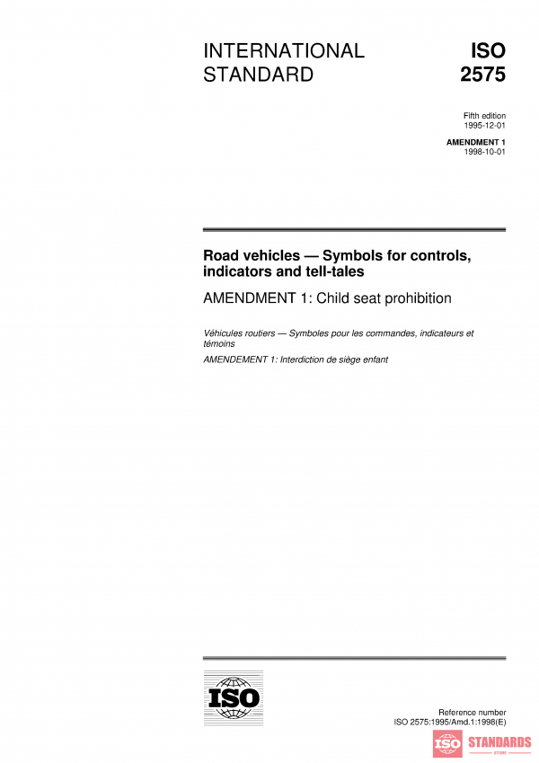 ISO 2575:1995/Amd 1:1998 PDF