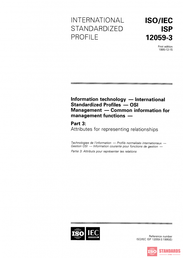 ISO/IEC ISP 12059-3:1995 PDF