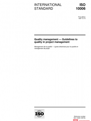 ISO 10006:1997 PDF