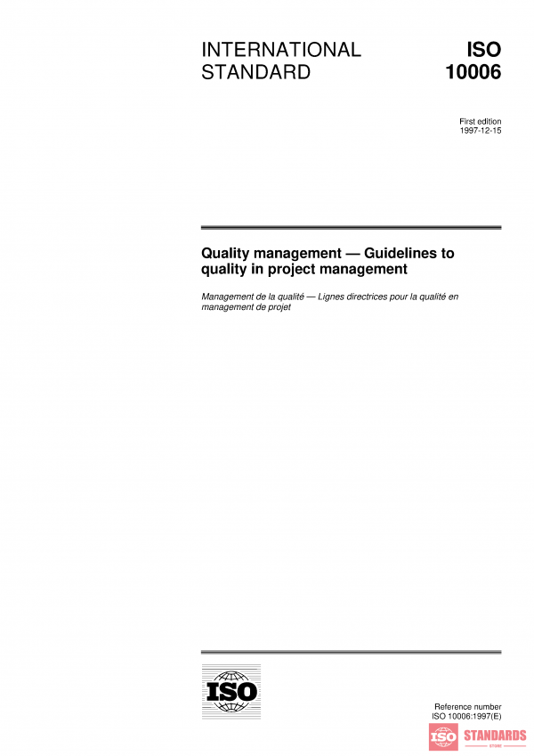 ISO 10006:1997 PDF