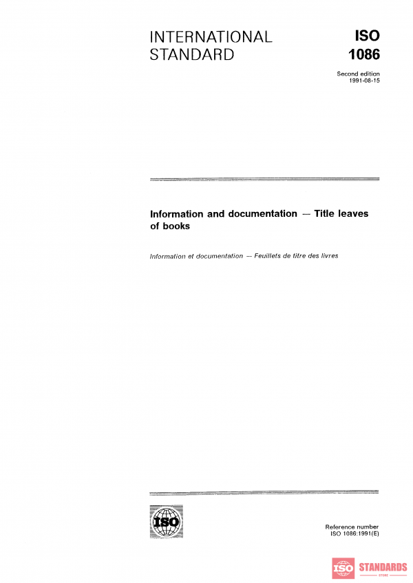 ISO 1086:1991 PDF