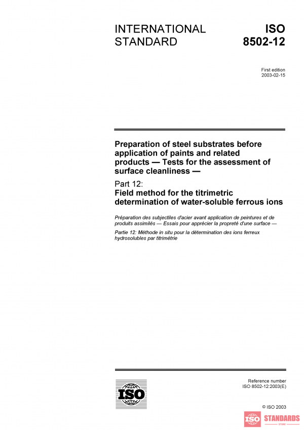 ISO 8502-12:2003 PDF