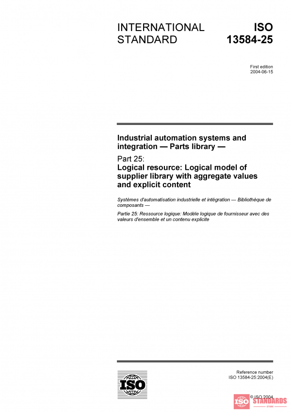 ISO 13584-25:2004 PDF