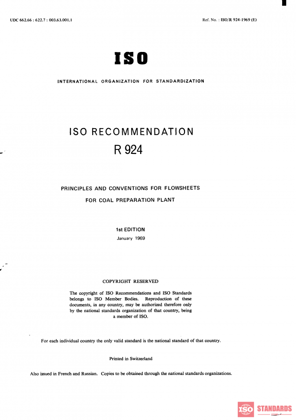 ISO/R 924:1969 PDF
