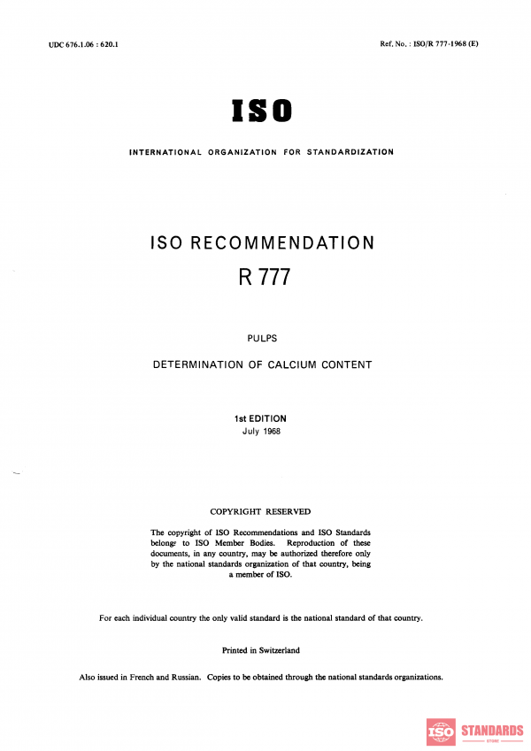 ISO/R 777:1968 PDF