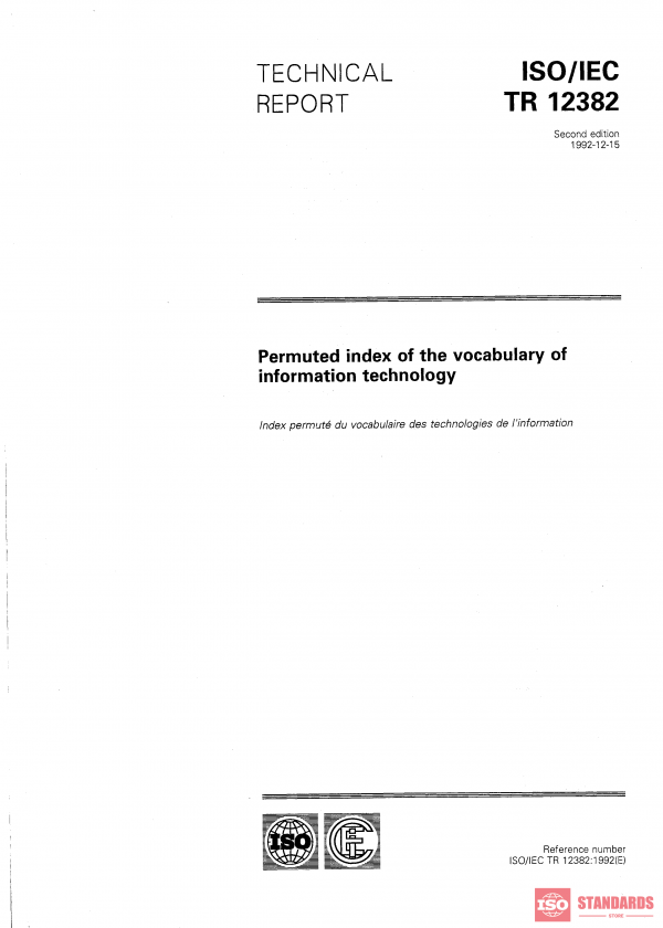 ISO/IEC TR 12382:1992 PDF