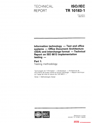ISO/IEC TR 10183-1:1993 PDF