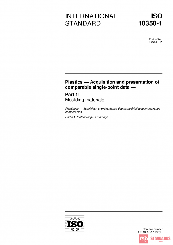ISO 10350-1:1998 PDF