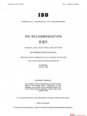 ISO/R 671:1968 PDF