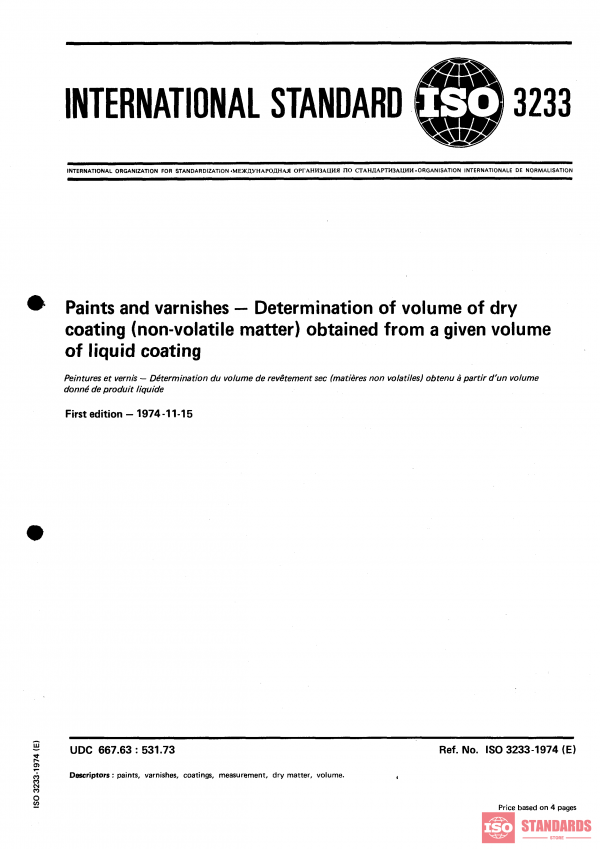 ISO 3233:1974 PDF