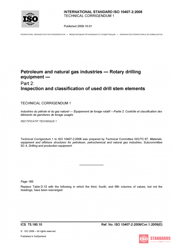 ISO 10407-2:2008/Cor 1:2009 PDF