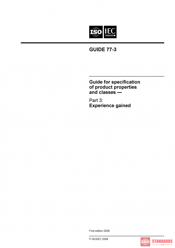 ISO/IEC Guide 77-3:2008 PDF