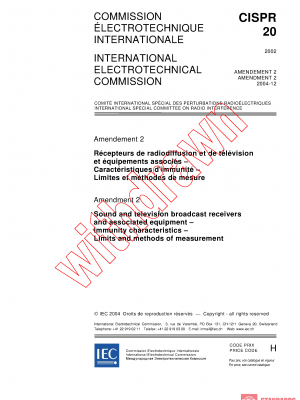CISPR 20:2002/AMD2:2004 PDF