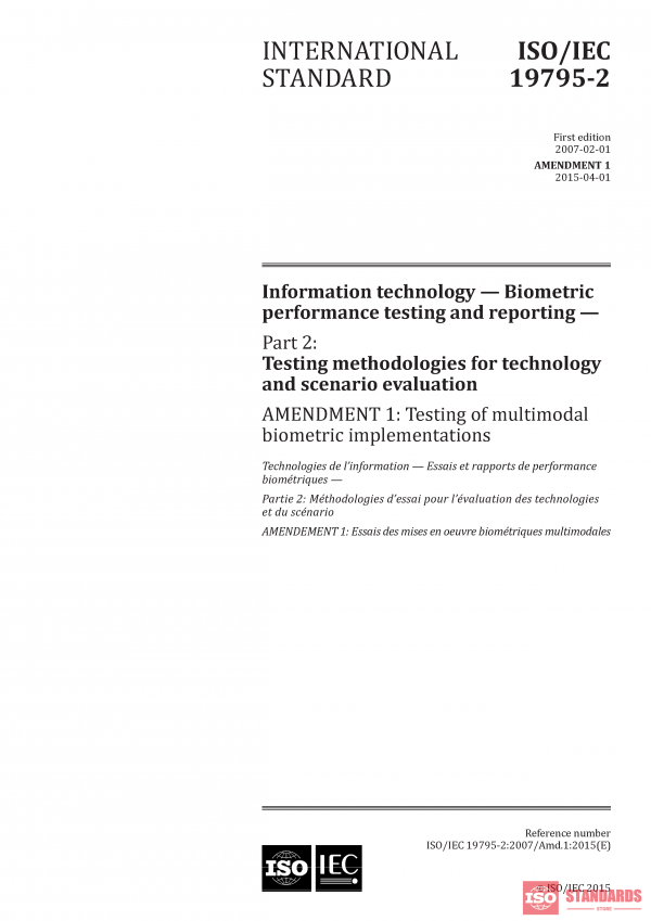 ISO/IEC 19795-2:2007/AMD1:2015 PDF