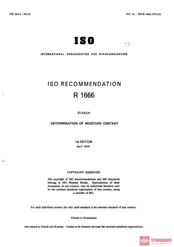 ISO/R 1666:1970 PDF