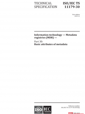 ISO/IEC TS 11179-30:2019 PDF