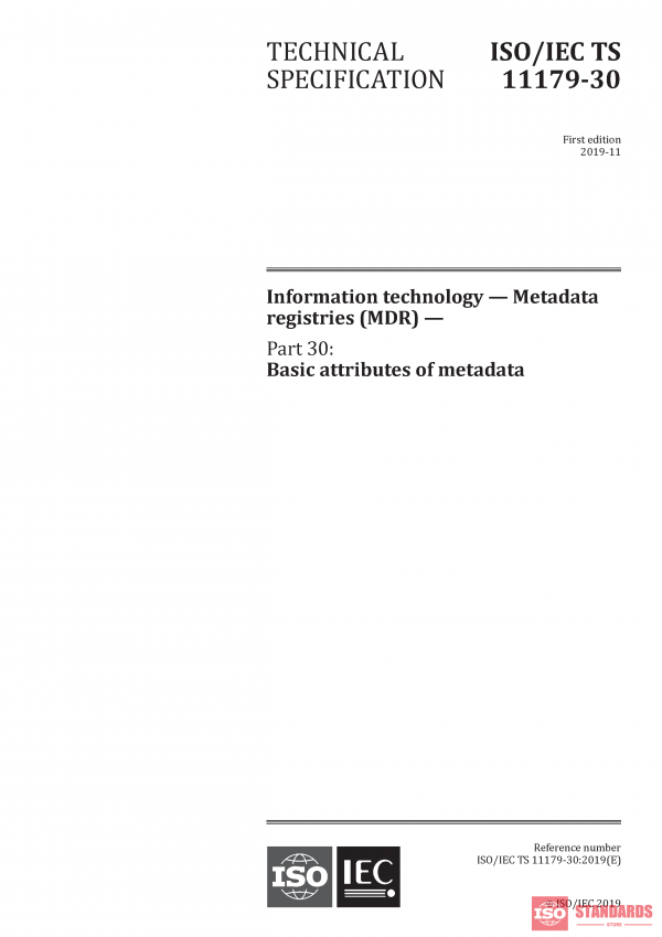 ISO/IEC TS 11179-30:2019 PDF