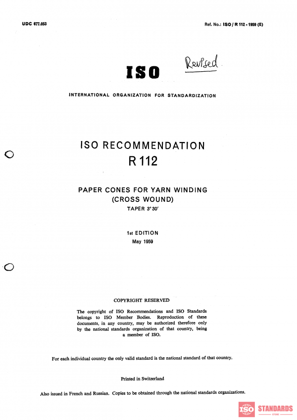 ISO/R 112:1959 PDF