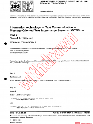 ISO/IEC 10021-2:1990/COR3:1992 PDF