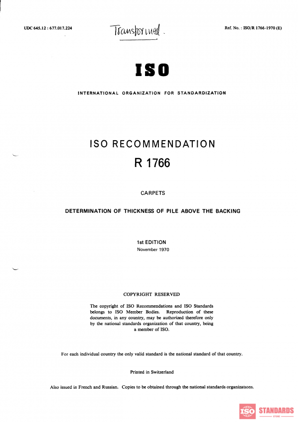 ISO/R 1766:1970 PDF