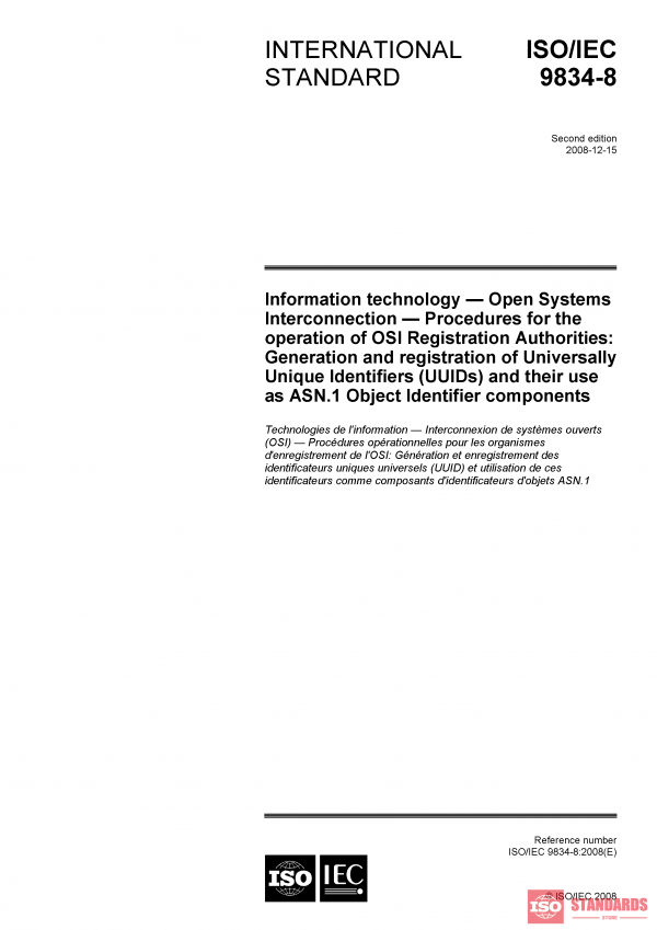 ISO/IEC 9834-8:2008 PDF