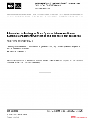 ISO/IEC 10164-14:1996/COR1:1999 PDF