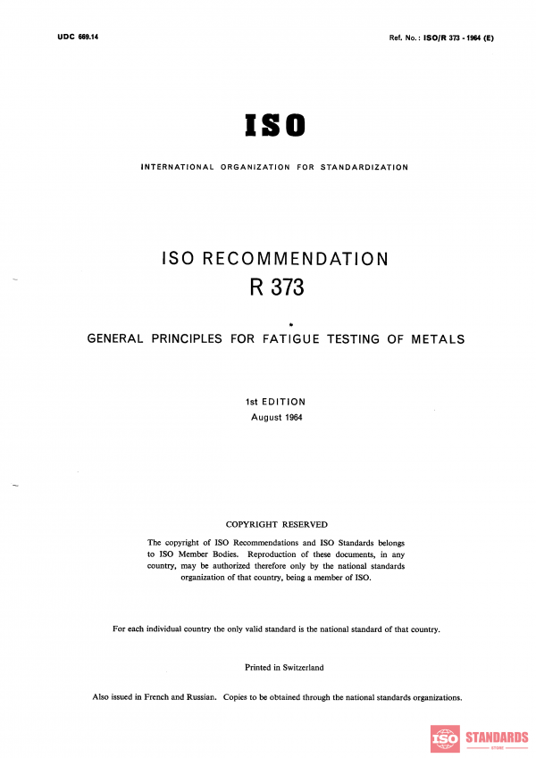 ISO/R 373:1964 PDF